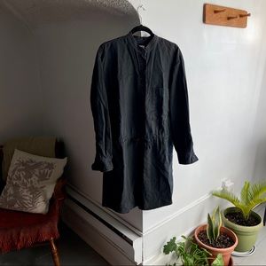 Aritzia Wilfred Linen Drawstring Dress